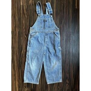Osh Kosh B’gosh Genuine Kids Denim Overalls Toddler 4T Blue Y2K